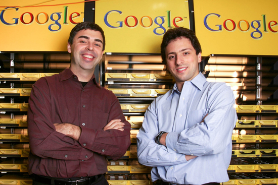 Larry Page và Sergey Brin - 2 nhà sáng lập Google