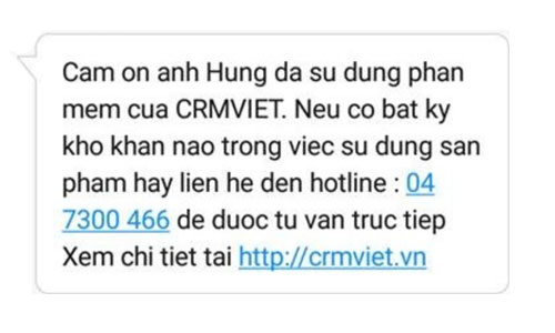 Tin nhắn chăm sóc khách hàng - SMS Marketing