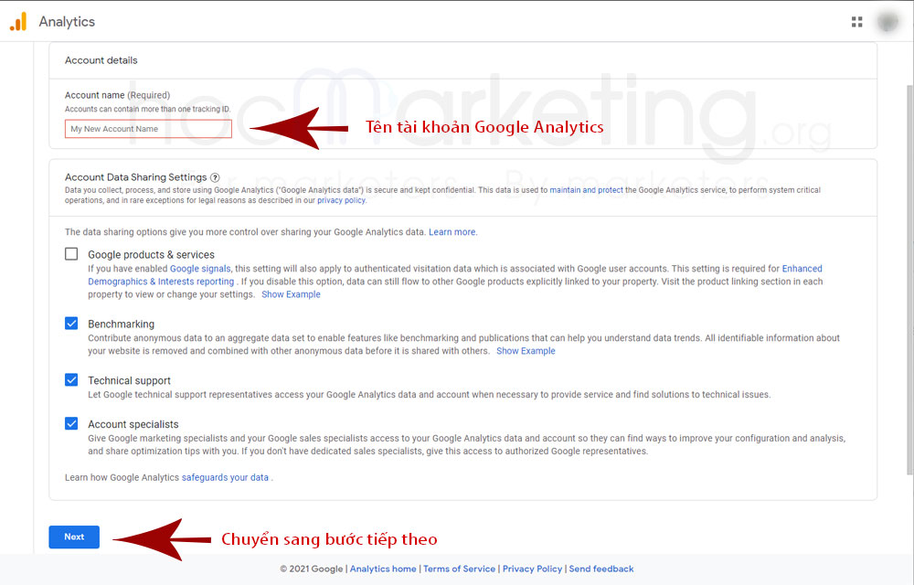 Hướng dẫn cài đặt Google Analytics 4 - Bước 2