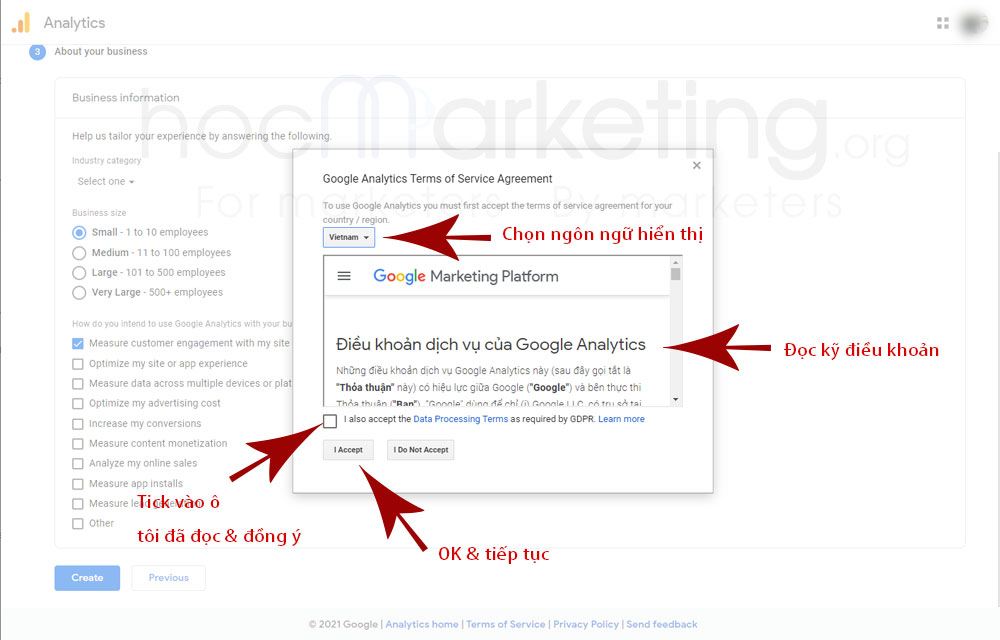 Hướng dẫn cài đặt Google Analytics 4 - Bước 5