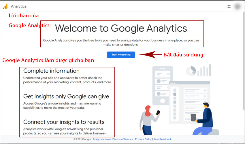 Hướng dẫn cài đặt Google Analytics 4 - Bước 1