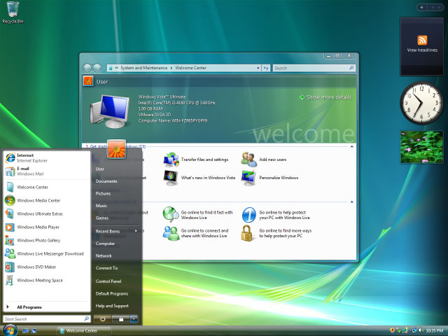 Windows Vista Desktop