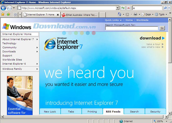 Internet Explorer 7