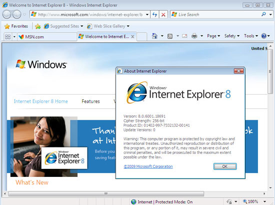 Internet Explorer 8