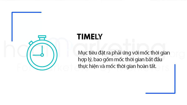 Timely (Time-related): Thời gian hợp lý - Mô hình SMART