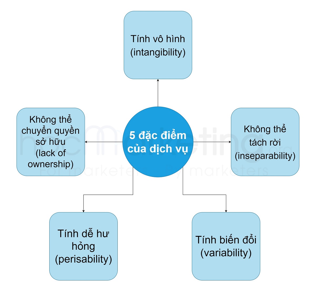 Đặc điểm của dịch vụ