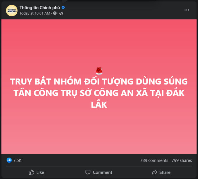 Đắk Lắk: Bắt giữ nhóm sử dụng súng tấn công Trụ sở Công an xã