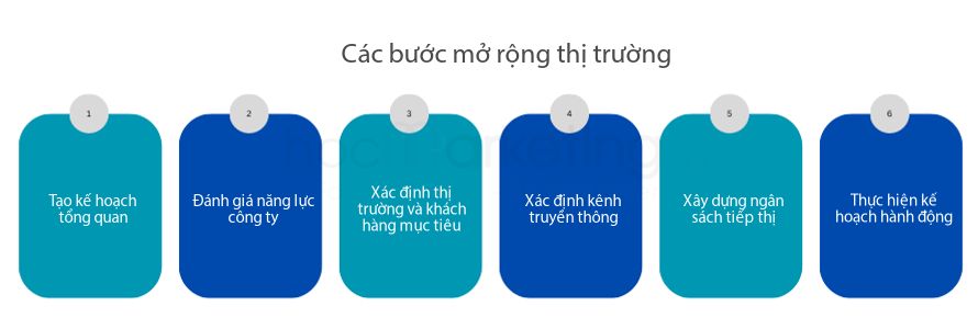 Các bước mở rộng thị trường
