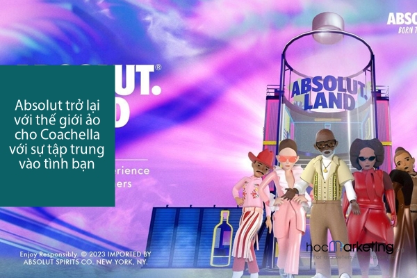 Absolut trở lại với thế giới ảo cho Coachella với sự tập trung vào tình bạn