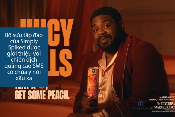 Bộ sưu tập đào của Simply Spiked được giới thiệu với chiến dịch quảng cáo SMS có chứa ý nói xấu xa