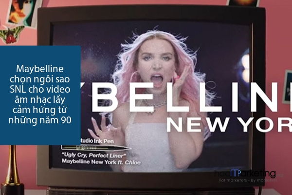 Maybelline chọn ngôi sao SNL cho video âm nhạc lấy cảm hứng từ những năm 90