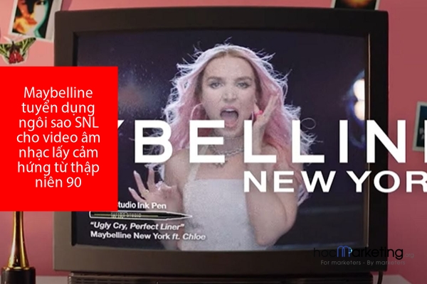 Maybelline tuyển dụng ngôi sao SNL cho video âm nhạc lấy cảm hứng từ thập niên 90