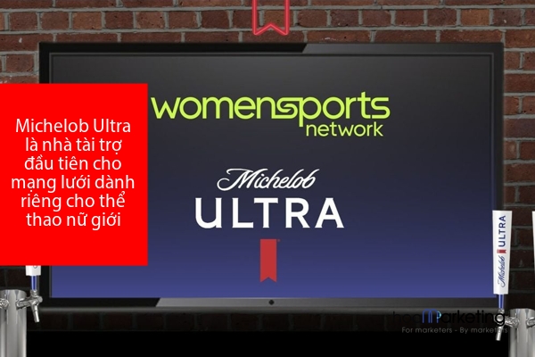 Michelob Ultra là nhà tài trợ đầu tiên cho mạng lưới dành riêng cho thể thao nữ giới