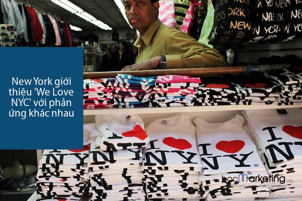 New York giới thiệu 'We Love NYC' với phản ứng khác nhau