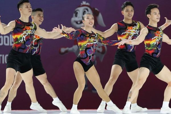 Đội tuyển Aerobic Việt Nam đoạt HCV toàn nội dung SEA Games 32