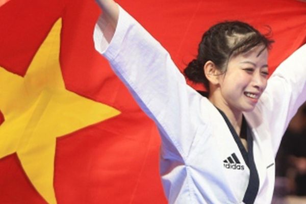 Em hot girl Teakwondo rơi lệ khi vô địch SEA Games 32