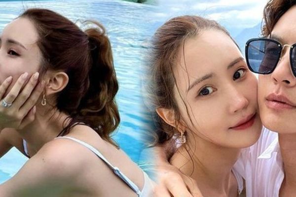 Lee Da Hae và chồng tận hưởng kỳ nghỉ lãng mạn dưới ánh trăng