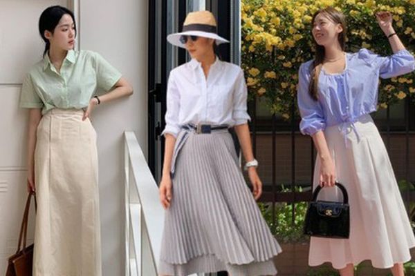 Những set áo sơ mi và chân váy Hà Tăng cực chất cho mùa hè