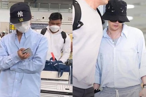 Sơn Tùng thách thức G-Dragon với trang phục thời trang sân bay?