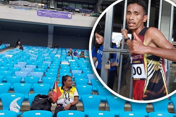 VĐV Timor Leste thi đấu cô đơn tại SEA Games 32 Campuchia