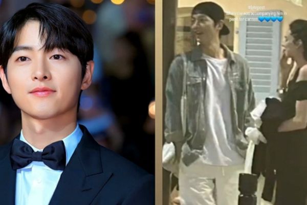 Ảnh hiếm Song Joong Ki và vợ bầu tại Pháp gây sốt mạng xã hội