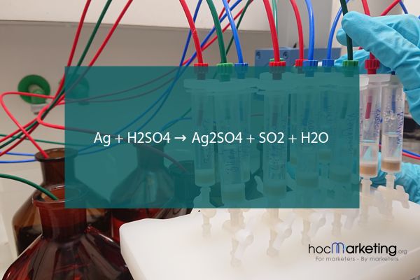Ag + H2SO4 → Ag2SO4 + SO2 + H2O