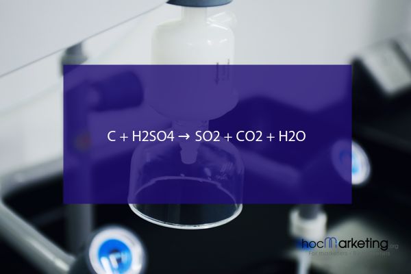 C + H2SO4 → SO2 + CO2 + H2O
