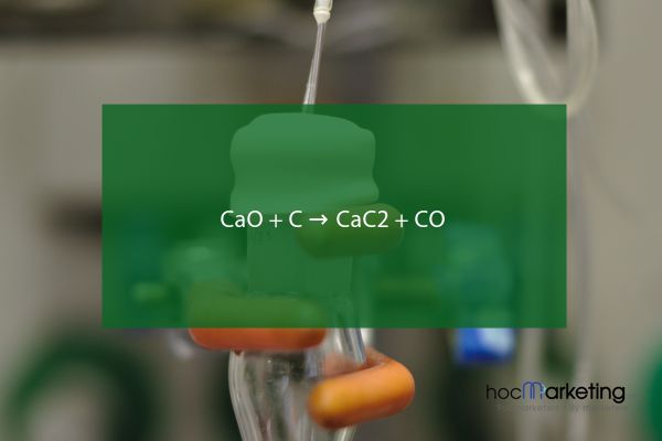 CaO + C → CaC2 + CO
