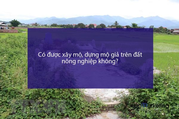 Có được xây mộ, dựng mộ giả trên đất nông nghiệp không?