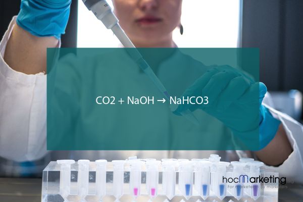 CO2 + NaOH → NaHCO3