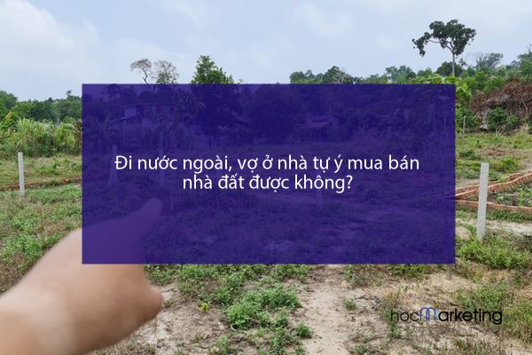 Đi nước ngoài, vợ ở nhà tự ý mua bán nhà đất được không?