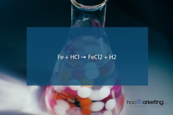 Fe + HCl → FeCl2 + H2