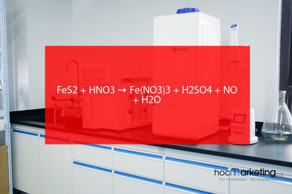 FeS2 + HNO3 → Fe(NO3)3 + H2SO4 + NO + H2O