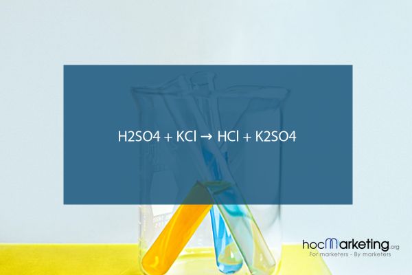 H2SO4 + KCl → HCl + K2SO4