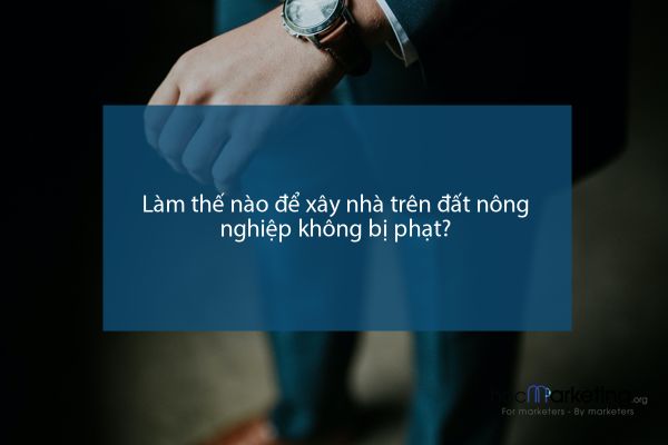 Làm thế nào để xây nhà trên đất nông nghiệp không bị phạt?