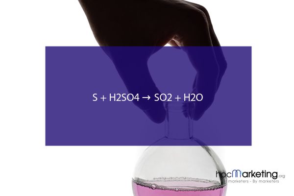 S + H2SO4 → SO2 + H2O