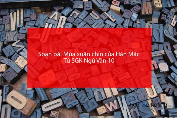 Soạn bài Mùa xuân chín của Hàn Mặc Tử SGK Ngữ Văn 10