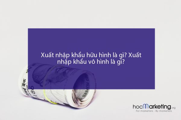 Xuất nhập khẩu hữu hình là gì? Xuất nhập khẩu vô hình là gì?